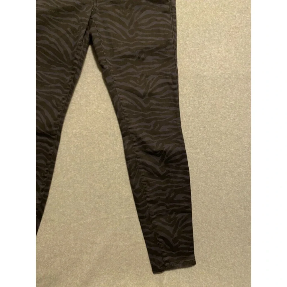 Rock Republic Jegging Jeans‎ Women's 12 Blue Black Zebra Denim RX Slim Pull On